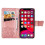 iPhone 12 Mini wallet case PU leather butterfly motif grey 3