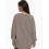 Oversized sweatshirt med rund hals og sideslidser til kvinder 2