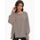 Oversized sweatshirt med rund hals og sideslidser til kvinder 6