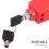 Antivol de frein ABS rouge pour moto 2