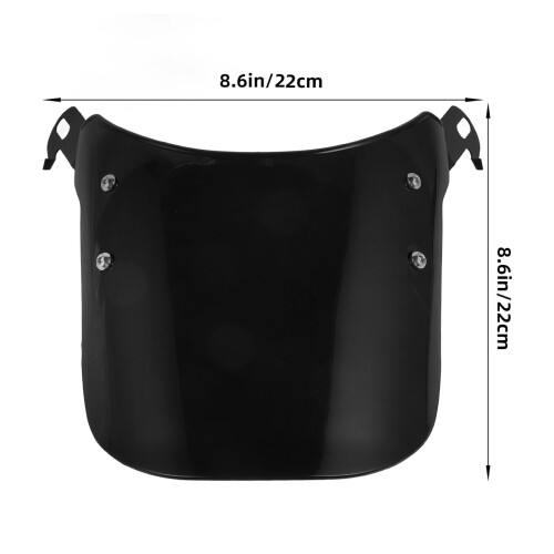 OUNONA Motorrad-Windschutzscheibe schwarz 22x22x0,4cm 1