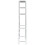 vidaXL washing machine shelf silver 69x28x169 cm 5