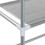 vidaXL washing machine shelf silver 69x28x169 cm 7