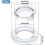 Siliconen paraplugatplug en -dopset 2 inch transparant 6