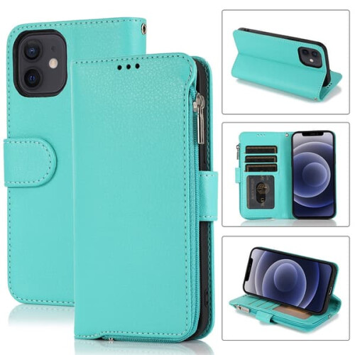 iPhone 12 wallet case brown 2
