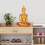 Sitzende Buddha-Statue, gelb 6