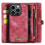 CaseMe wallet case for iPhone 15 Pro Max red 2-in-1 2