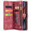 CaseMe wallet case for iPhone 15 Pro Max red 2-in-1 3
