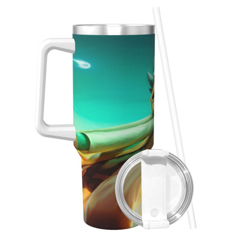 Ποτήρι Rick and Morty από ανοξείδωτο ατσάλι 40oz με λαβή 1