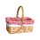 Comfortable Handle Wicker Basket Storage Container for Hiking-A 1