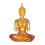 Sitzende Buddha-Statue, gelb 2
