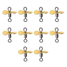 10 pièces en acier inoxydable Spinnerbait accessoires-Doré S