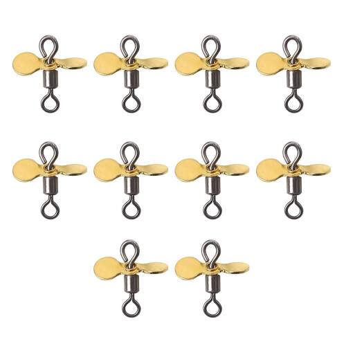 10 pièces en acier inoxydable Spinnerbait accessoires-Doré S