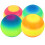 OUNONA rainbow playground ball set 4 pcs 6
