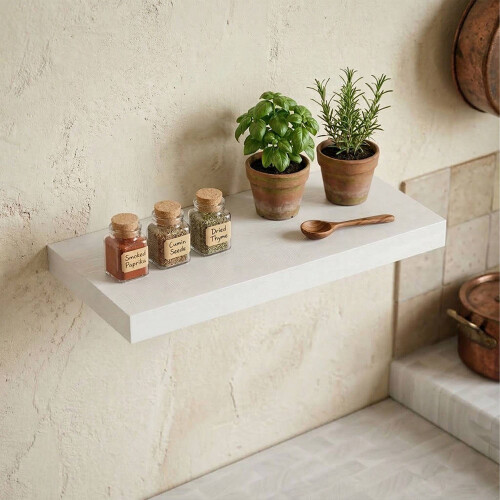 Wandplank met metalen beugel, 1 niveau