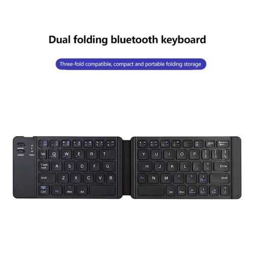 Mini wireless Bluetooth foldable keyboard rechargeable 2