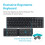 Mini wireless Bluetooth foldable keyboard rechargeable 5