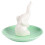 Ceramic jewelry storage tray elephant ring holder green 2