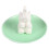 Ceramic jewelry storage tray elephant ring holder green 3