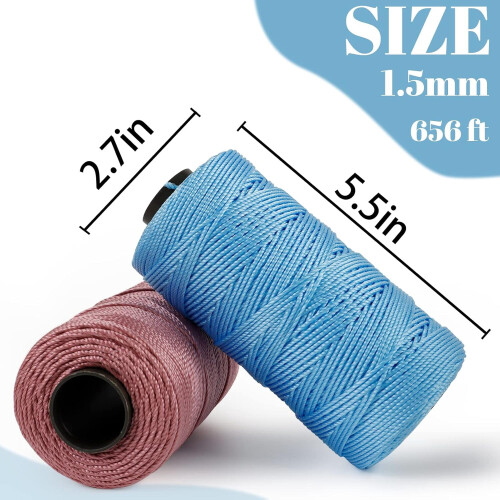 Macrame cord polypropylene 1.5mm  656ft 1 piece 1