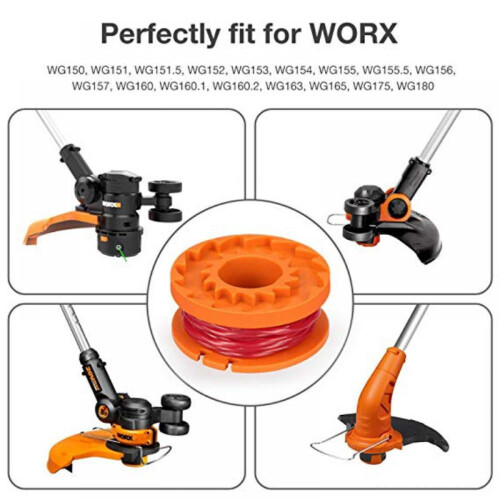 WORX WA0010 replacement spool line pack 9 pcs 10 ft 1