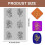 Polymer Clay Texture Sheet Bohemian Flowers 4x2.6 in 2