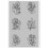 Polymer Clay Texture Sheet Bohemian Flowers 4x2.6 in 8
