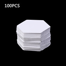 Hexagon Templates 100Pcs White Patchwork Paper Mold Set-16MM