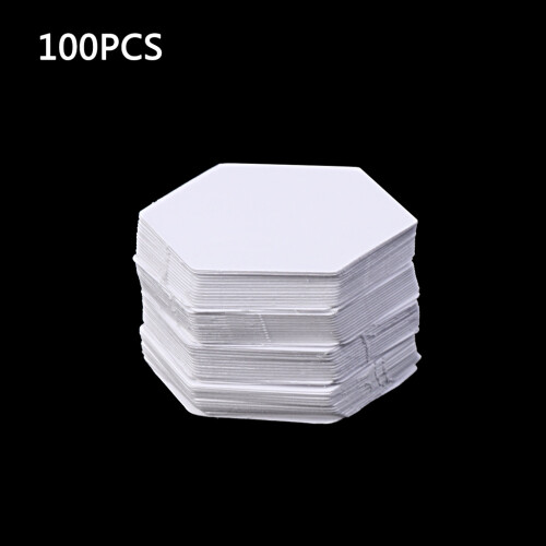 Hexagon Templates 100Pcs White Patchwork Paper Mold Set-16MM