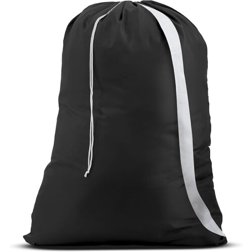 Shoulder Strap Bag Black Nylon 30 x 40 Inches