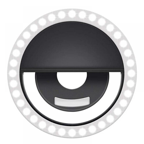 Prettyui Mini Ring Light 36LED 3Modes Dobíjecí Clip-on