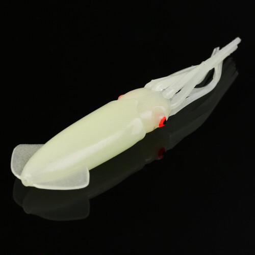 Soft lures Squid Skirt Artificial Baits Lures Saltwater-White