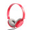 Cuffie con microfono, leggere, pieghevoli, rosse 1