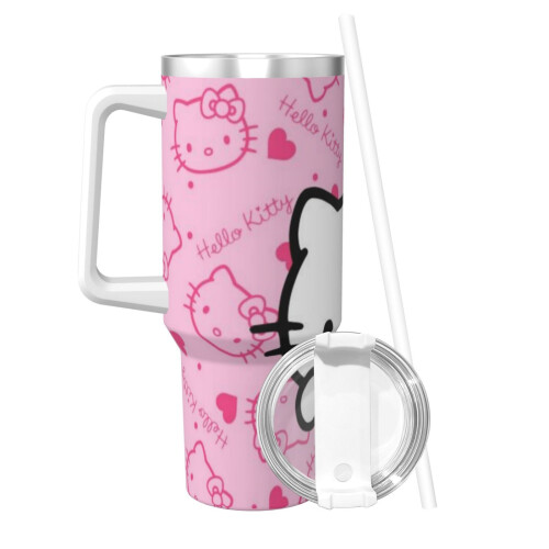 Εξατομικευμένο ποτήρι Hello Kitty από ανοξείδωτο ατσάλι 40oz 1