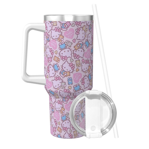 Εξατομικευμένο ποτήρι Hello Kitty από ανοξείδωτο ατσάλι 40oz 1