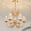 Moderne lysekronebaldakin i messing, 2 stk. 4