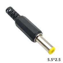 Mosiee DC-voedingsstekker 5,52,1 mm of 5,52,5 mm, 10 stuks