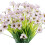 Purple Artificial Flowers UV-Resistant 10 Bundles 4