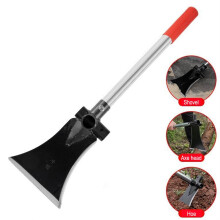 Pelle à faucille multifonctionnelle YiFudd en acier à haute teneur en manganèse, adaptée aux travaux extérieurs tels que le creusement,
