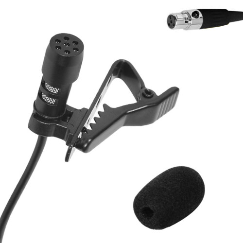 Haimni Sort Lavalier Mikrofon 4-benet TA4F