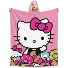 Hello Kitty pink cat blanket 30x40 inches
