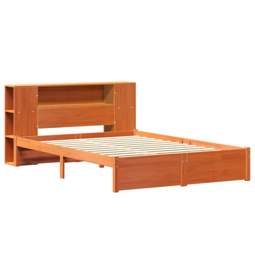 VidaXL vidaXL Bed Frame with Storage Headboard with Headboard 2 pcs Wax Brown 2