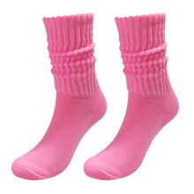 Chaussettes mi-mollet unies pour femmes, coton-polyester, 1 paire