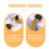 Golden Buttons for Needlework Cufflinks 2 Pcs 2