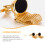 Golden Buttons for Needlework Cufflinks 2 Pcs 3