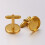 Brass Cuff Button Cufflink Findings 5 pcs 16mm 27x18mm 2