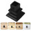 Black Iron Post Mounting Bracket for Handrails and Railings 1