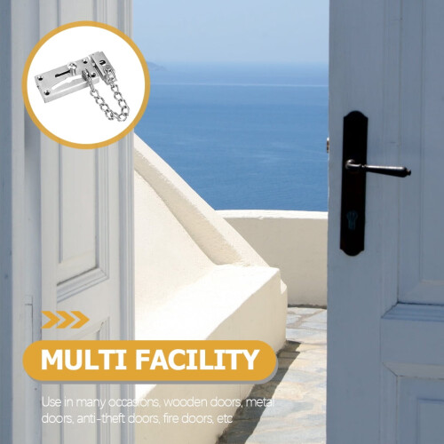 Stainless Steel Door Chain Lock Security Latch 1