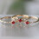 Women's gold ruby diamond ring for wedding and engagement 5