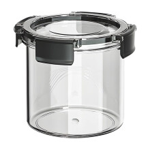 Pote plástico hermético para armazenamento de alimentos, para uso doméstico (1 unidade).